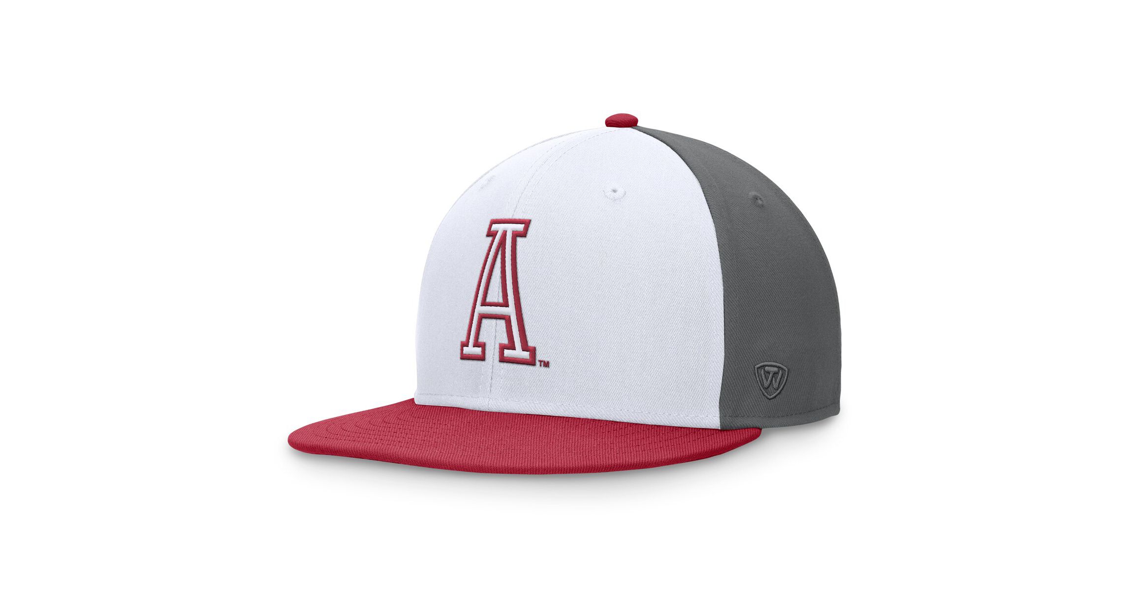 Alabama Crimson Tide NCAA White/Crimson Alabama Tide Tri-Tone Collector Fitted Hat