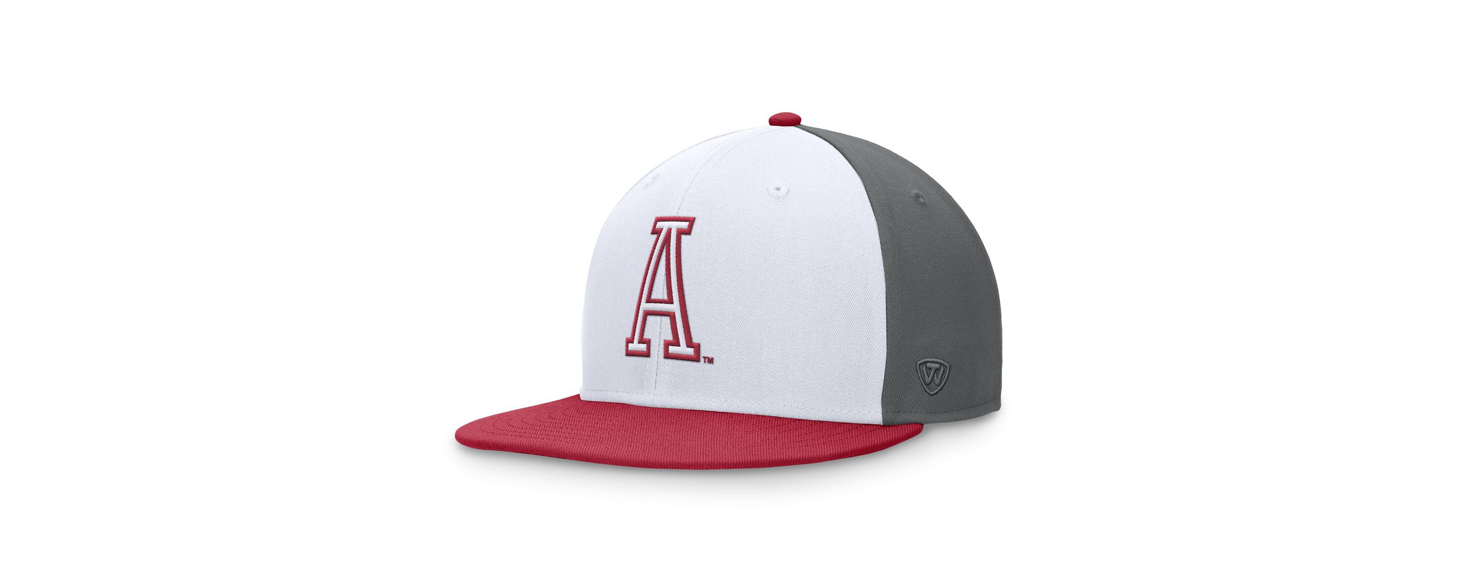 Alabama Crimson Tide NCAA White/Crimson Alabama Tide Tri-Tone Collector Fitted Hat