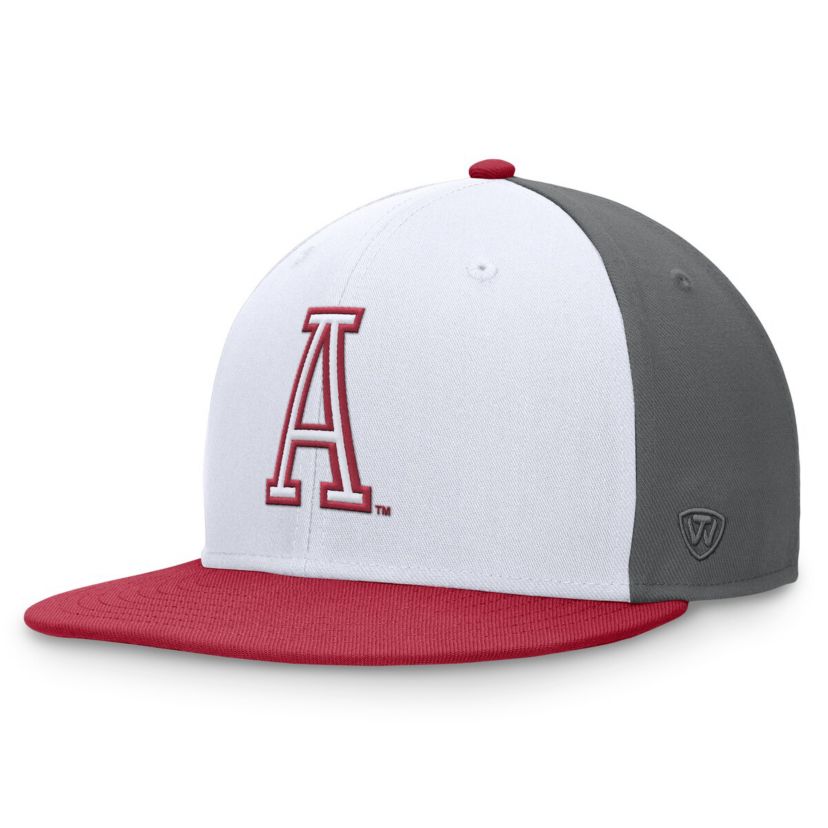 Alabama Crimson Tide NCAA White/Crimson Alabama Tide Tri-Tone Collector Fitted Hat