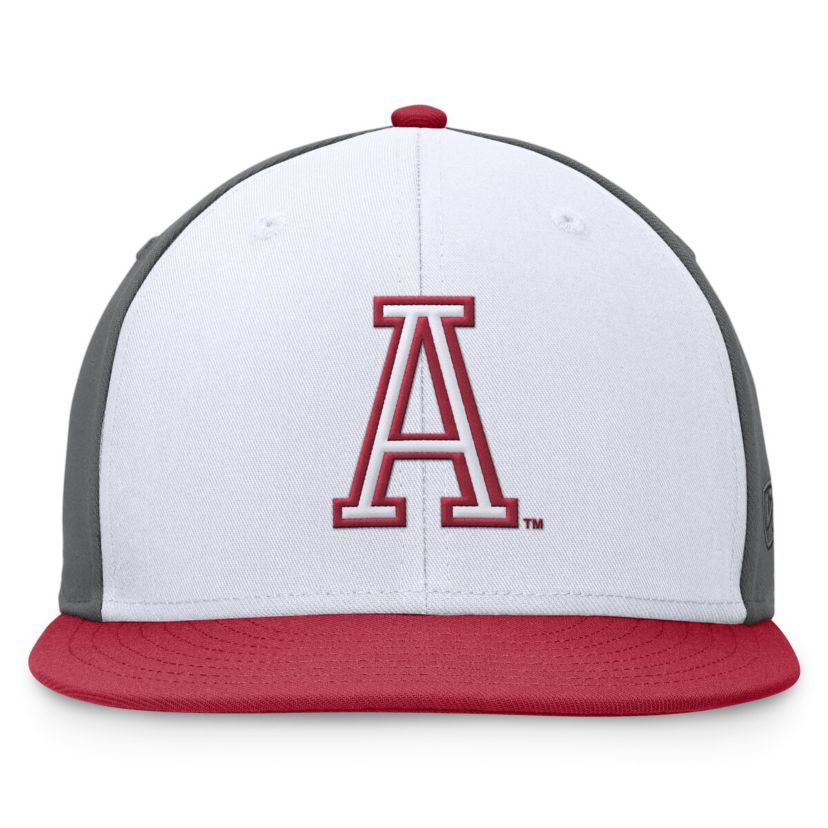 Alabama Crimson Tide NCAA White/Crimson Alabama Tide Tri-Tone Collector Fitted Hat