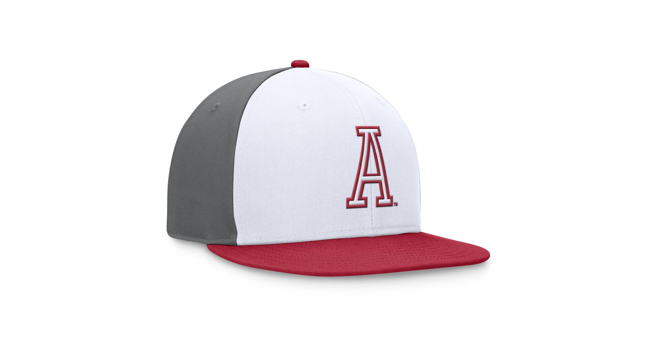 Alabama Crimson Tide NCAA White/Crimson Alabama Tide Tri-Tone Collector Fitted Hat