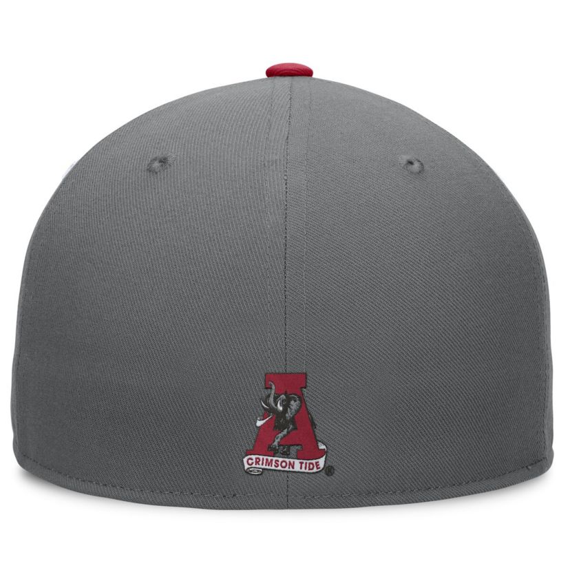 Alabama Crimson Tide NCAA White/Crimson Alabama Tide Tri-Tone Collector Fitted Hat