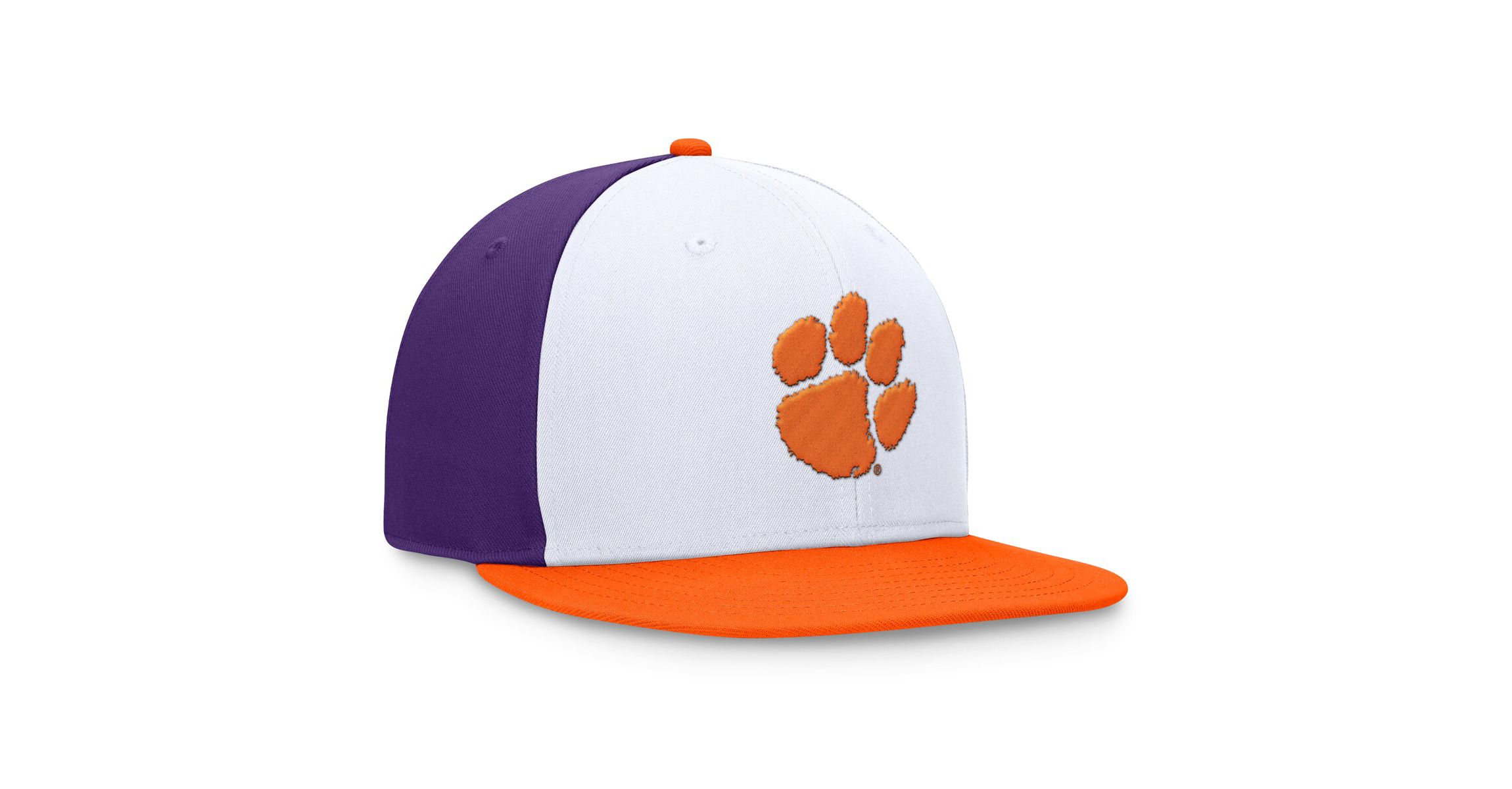 NCAA White/Orange Clemson Tigers Tri-Tone Collector Fitted Hat