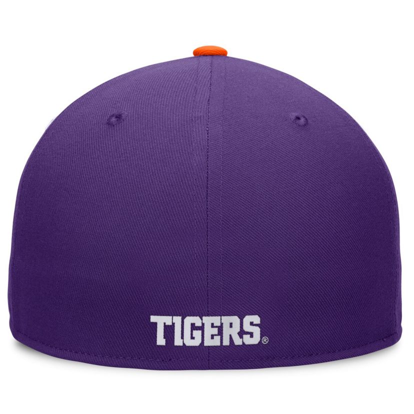 NCAA White/Orange Clemson Tigers Tri-Tone Collector Fitted Hat