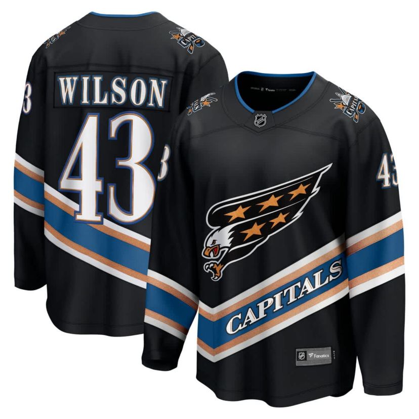 NHL Fanatics Tom Washington Capitals 50th Anniversary Breakaway Jersey