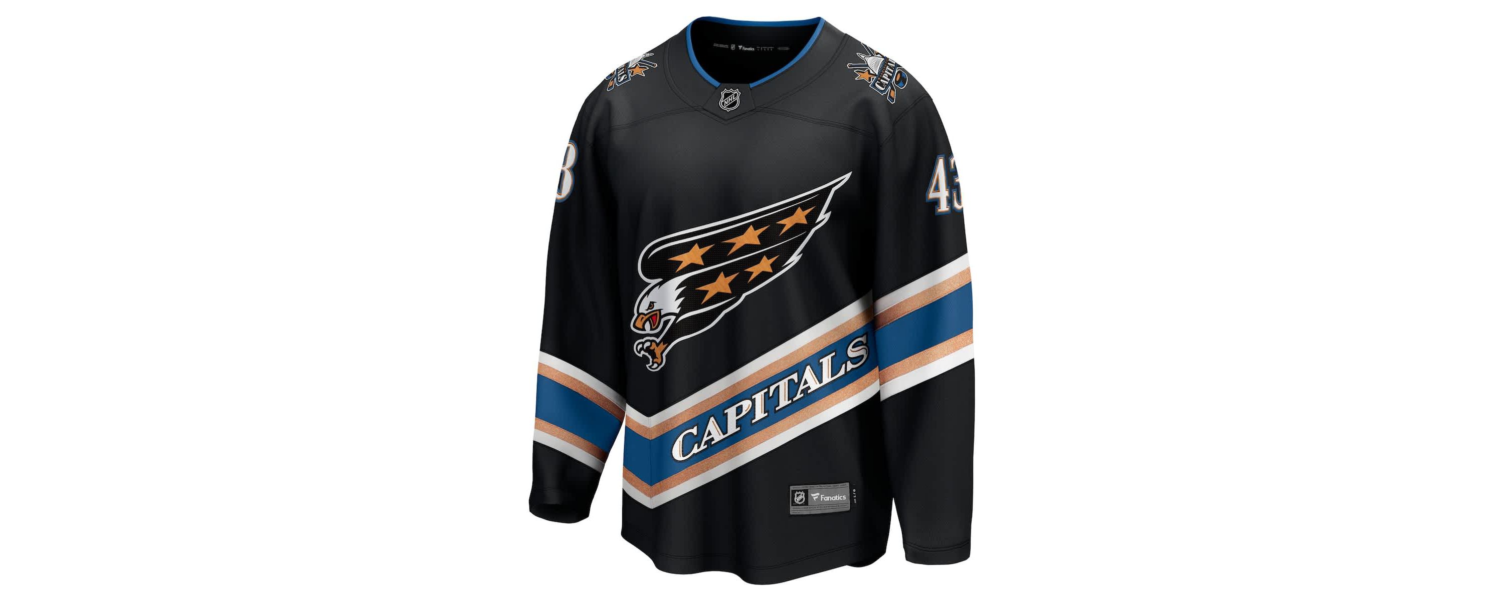 NHL Fanatics Tom Washington Capitals 50th Anniversary Breakaway Jersey