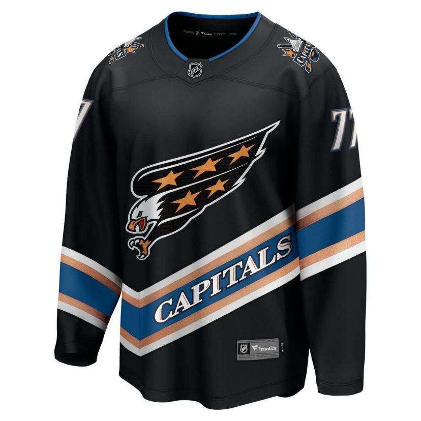 NHL Fanatics TJ Oshie Washington Capitals 50th Anniversary Breakaway Jersey