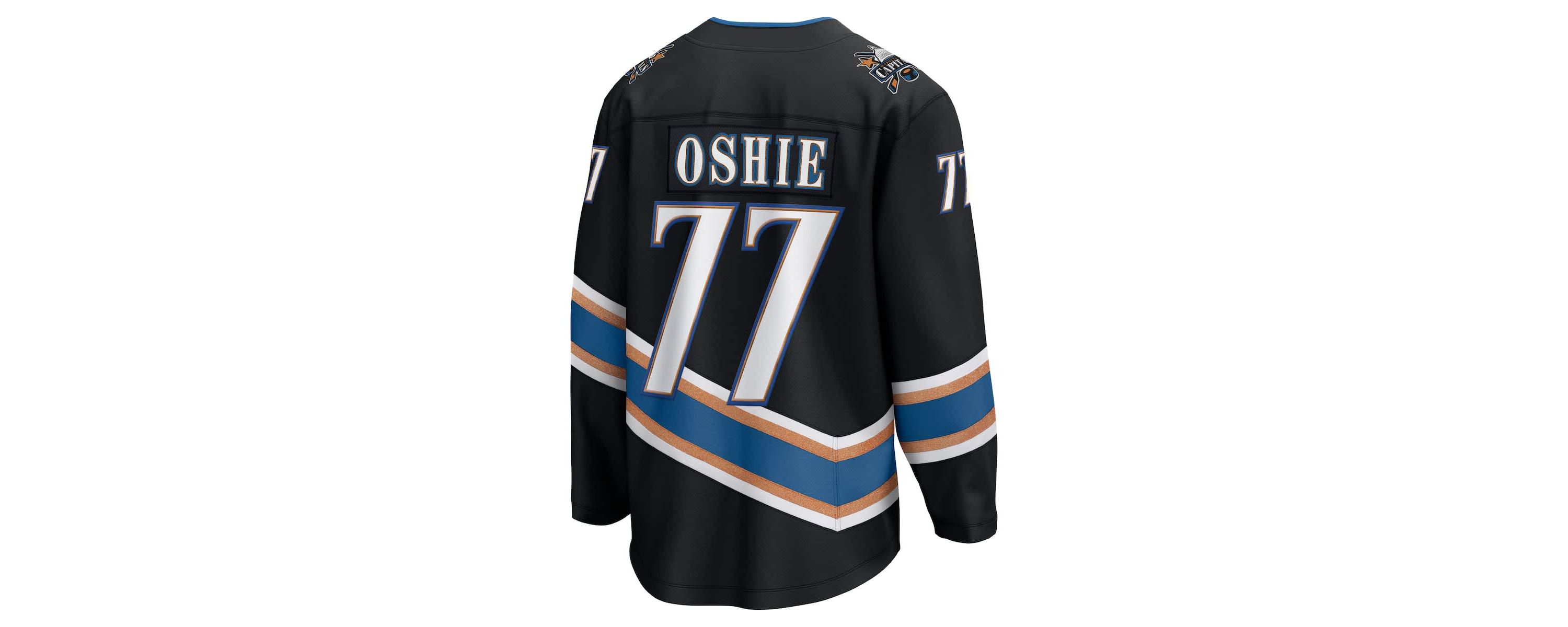 NHL Fanatics TJ Oshie Washington Capitals 50th Anniversary Breakaway Jersey