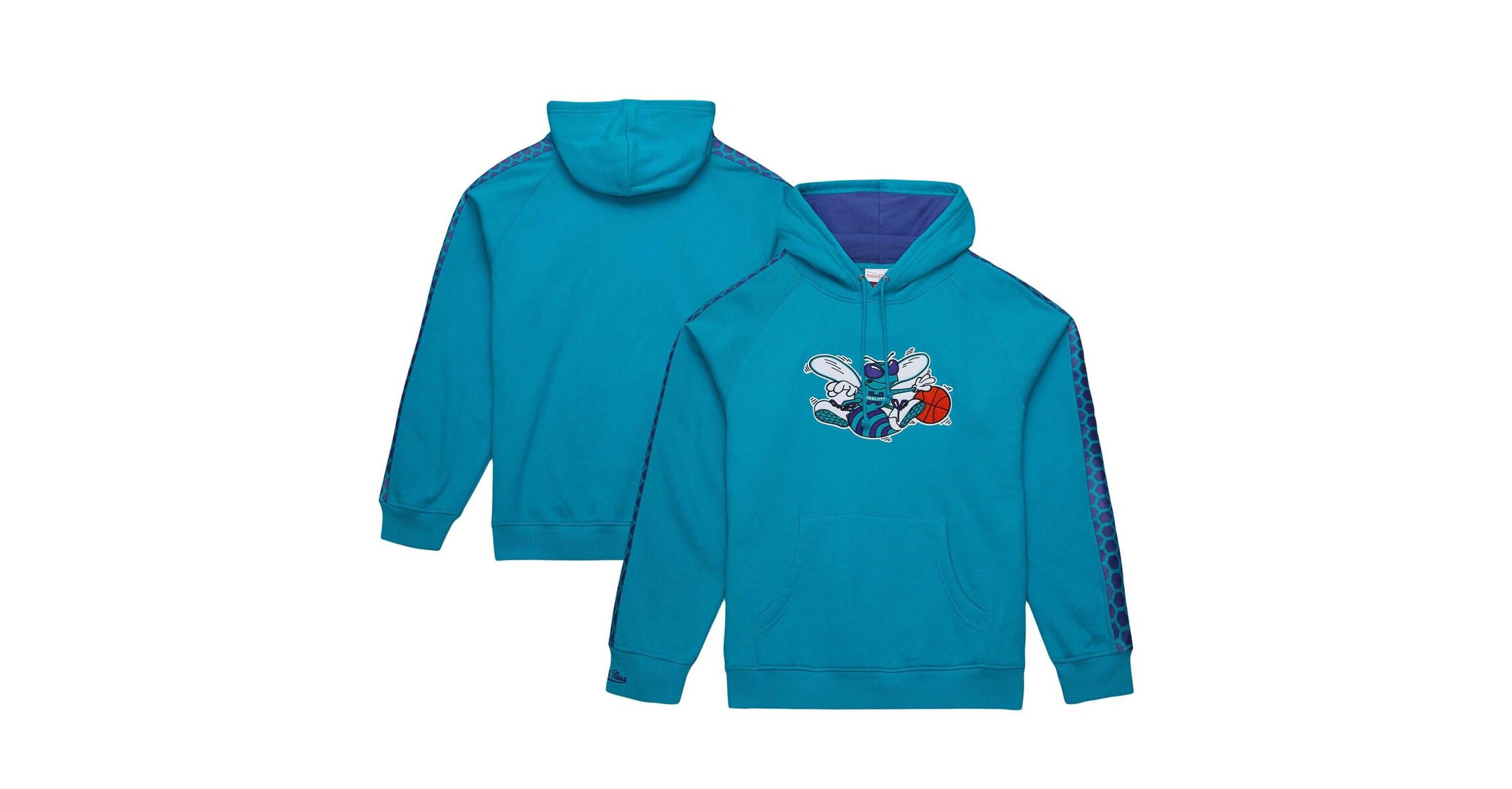 NBA Charlotte Hornets Hardwood Classics Nights Raglan Pullover Hoodie