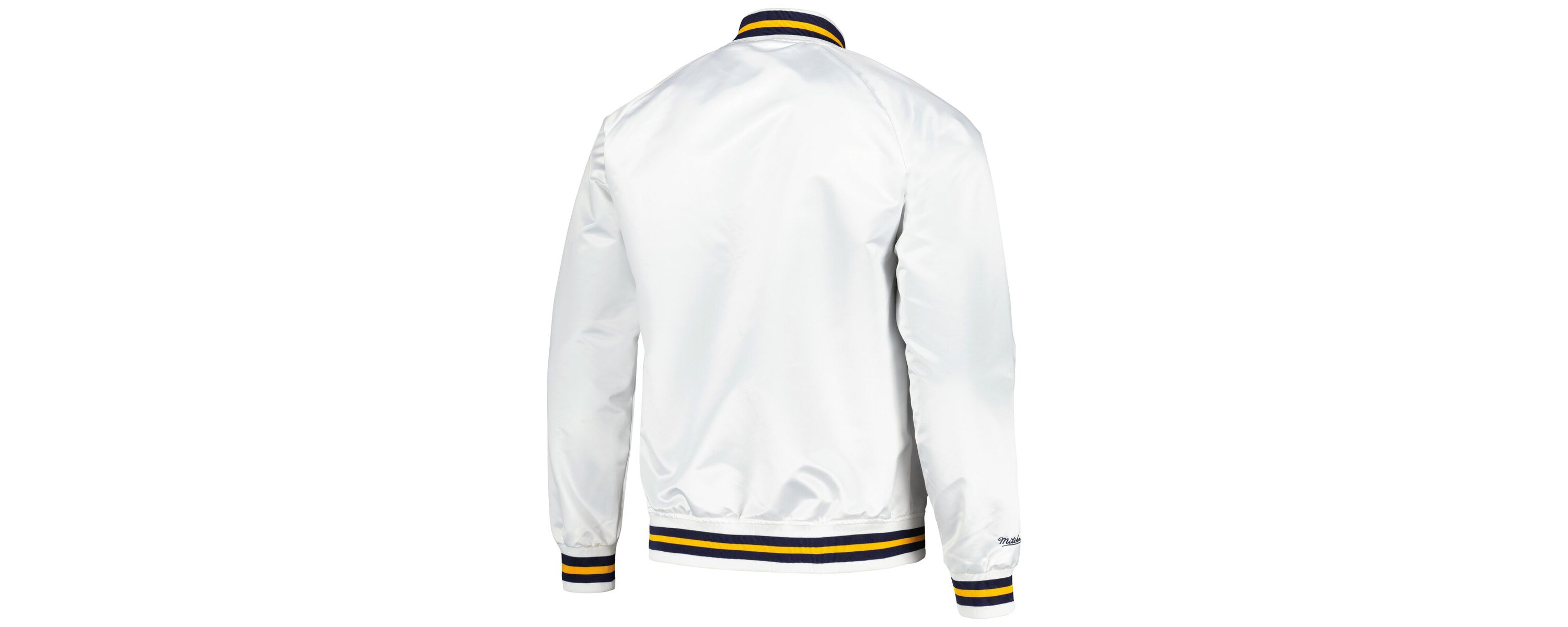 NBA Golden State Warriors Hardwood Classics Throwback Wordmark Raglan Full-Snap Jacket