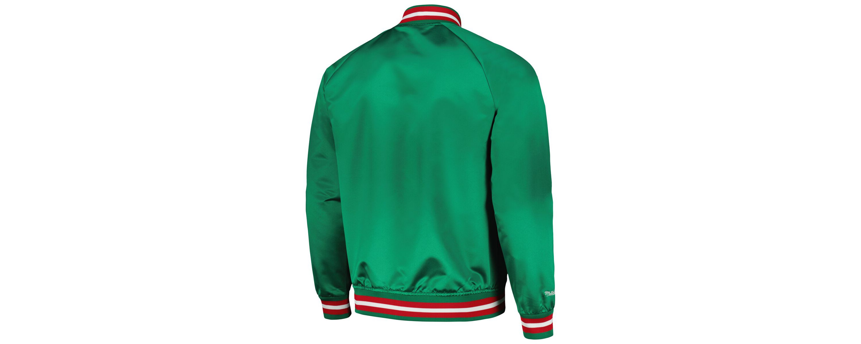 NBA Milwaukee Bucks Hardwood Classics Throwback Wordmark Raglan Full-Snap Jacket