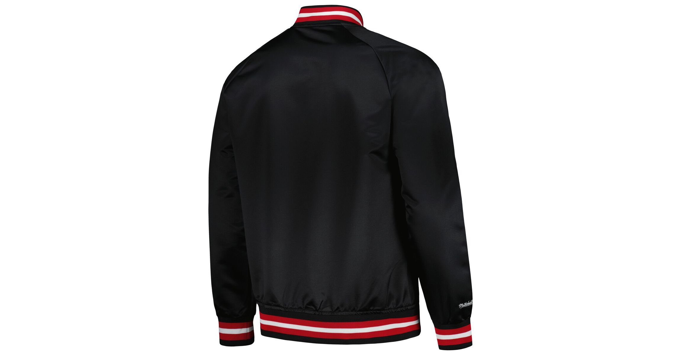 NBA Miami Heat Hardwood Classics Throwback Wordmark Raglan Full-Snap Jacket