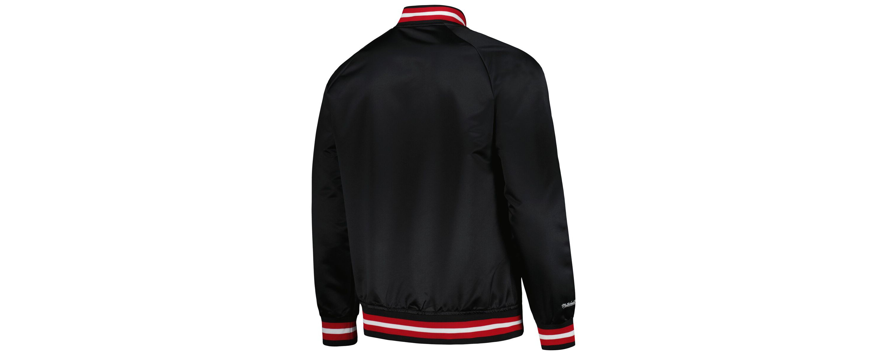 NBA Miami Heat Hardwood Classics Throwback Wordmark Raglan Full-Snap Jacket