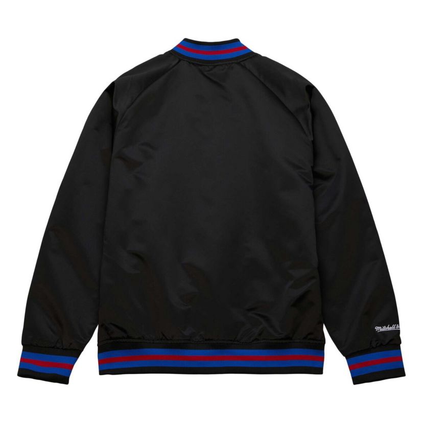 NBA Philadelphia 76ers Hardwood Classics Throwback Wordmark Raglan Full-Snap Jacket