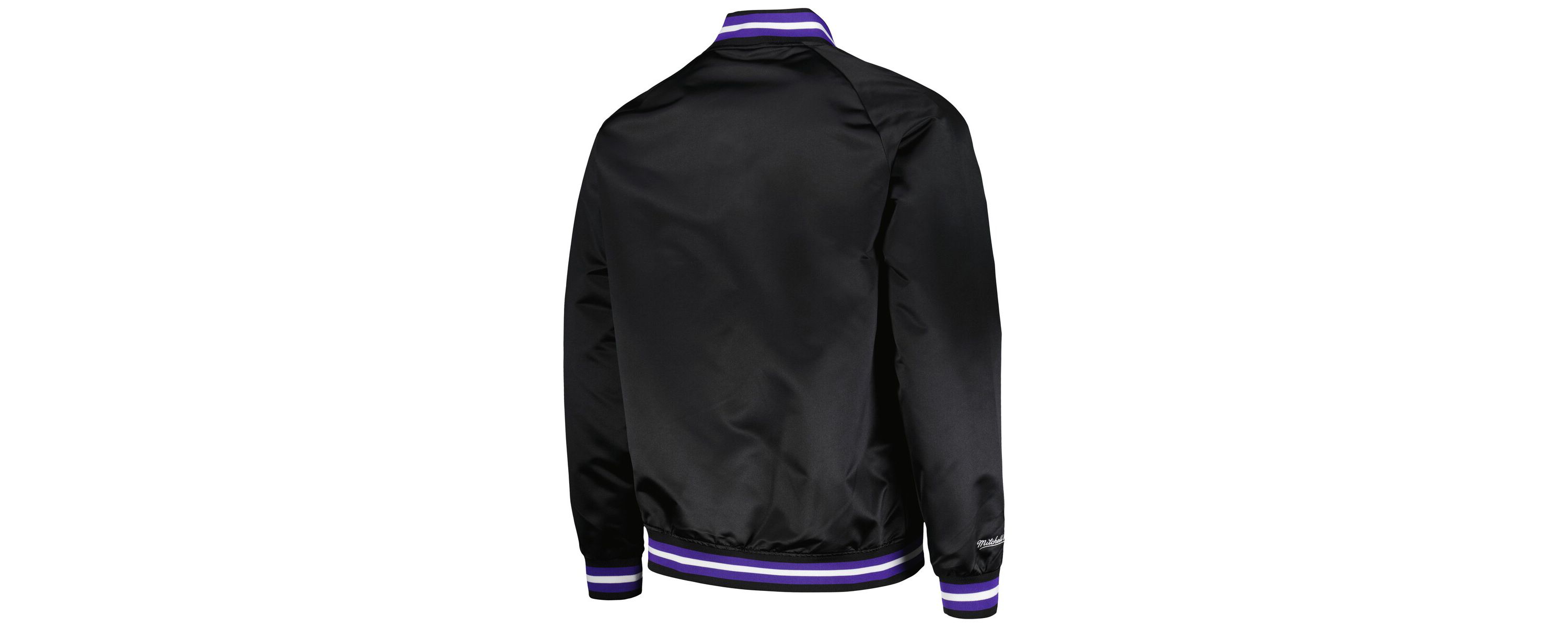 NBA Utah Jazz Hardwood Classics Throwback Wordmark Raglan Full-Snap Jacket