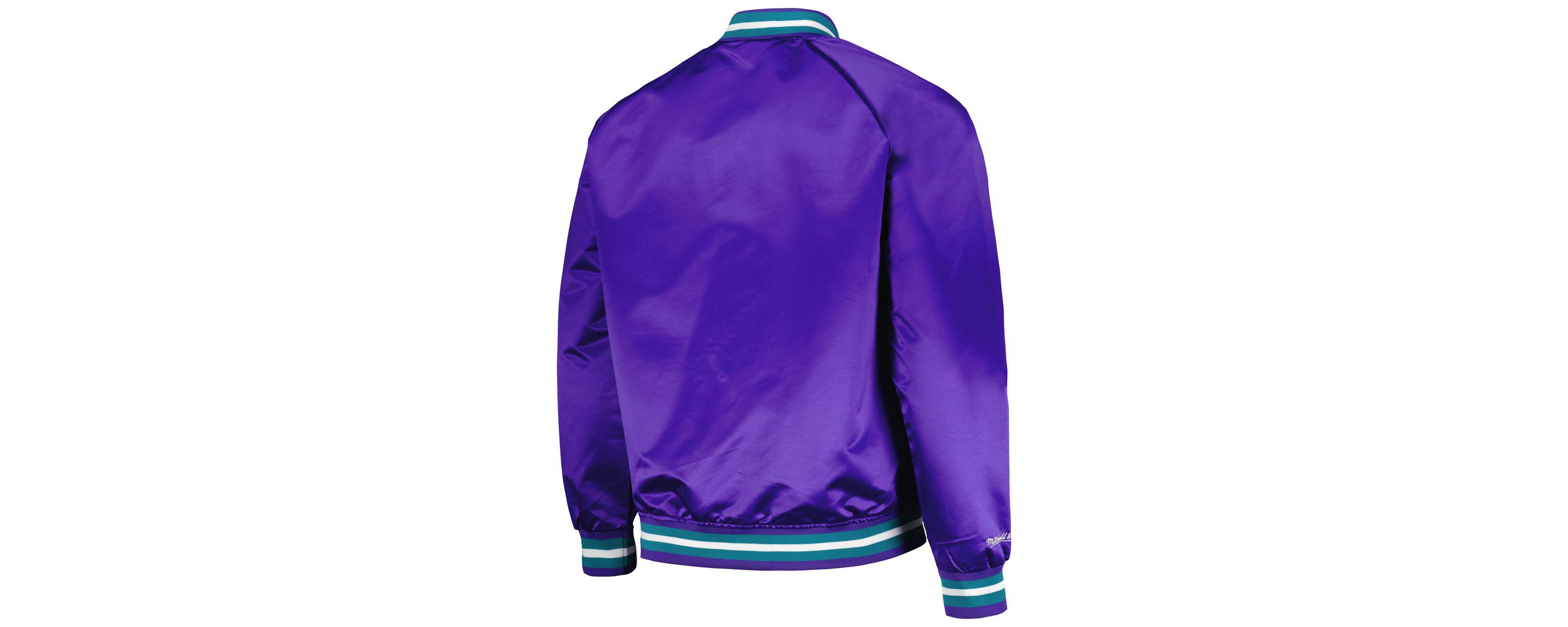 NBA Utah Jazz Hardwood Classics Throwback Wordmark Raglan Full-Snap Jacket