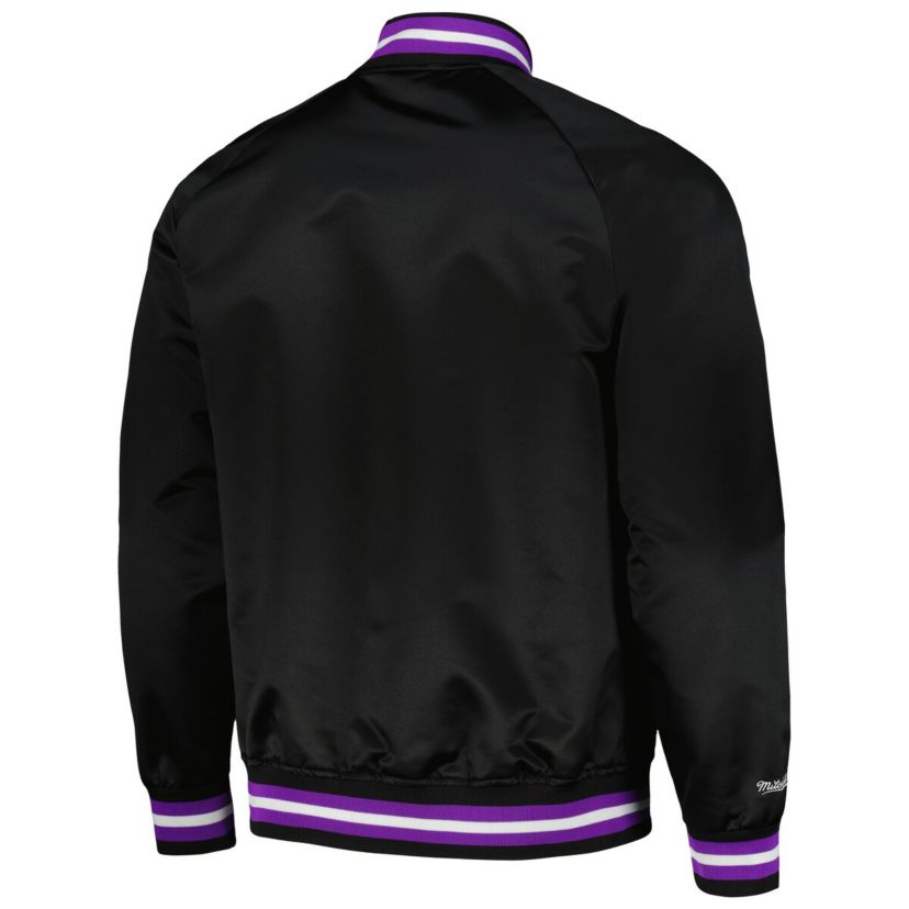 NBA Toronto Raptors Hardwood Classics Throwback Wordmark Raglan Full-Snap Jacket