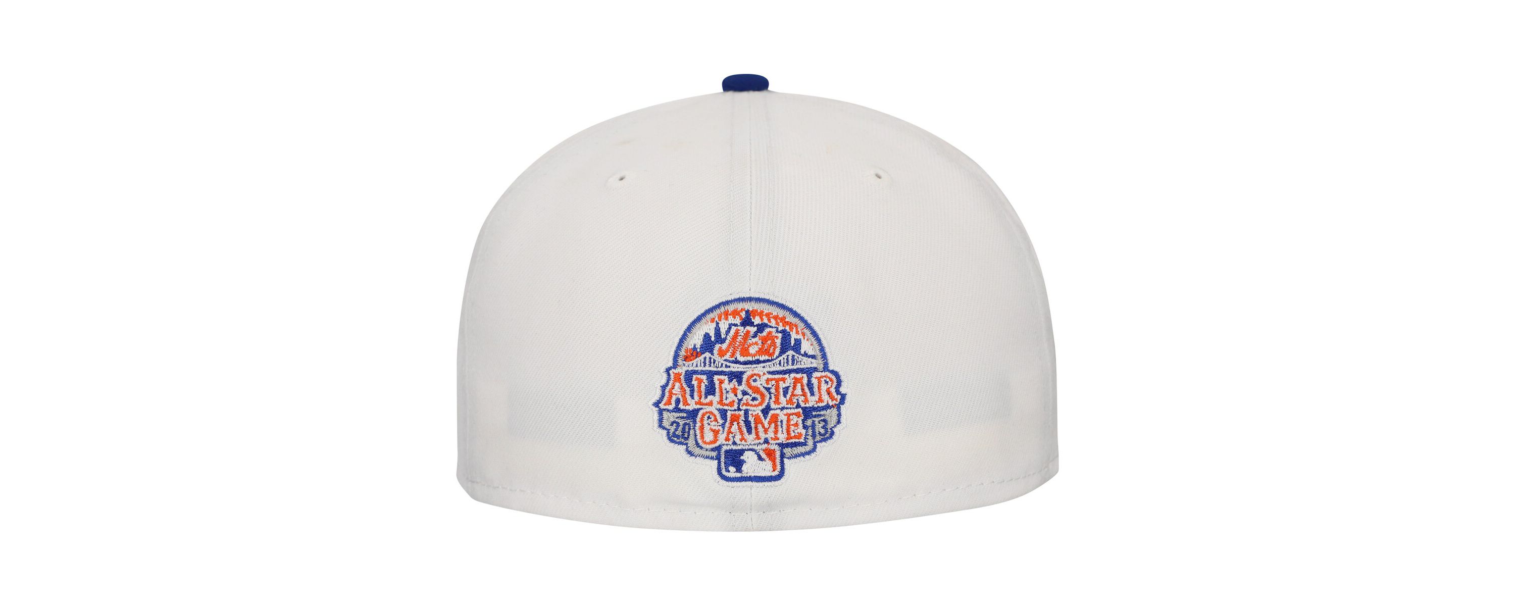 MLB White/Royal New York Mets Major Sidepatch 59FIFTY Fitted Hat