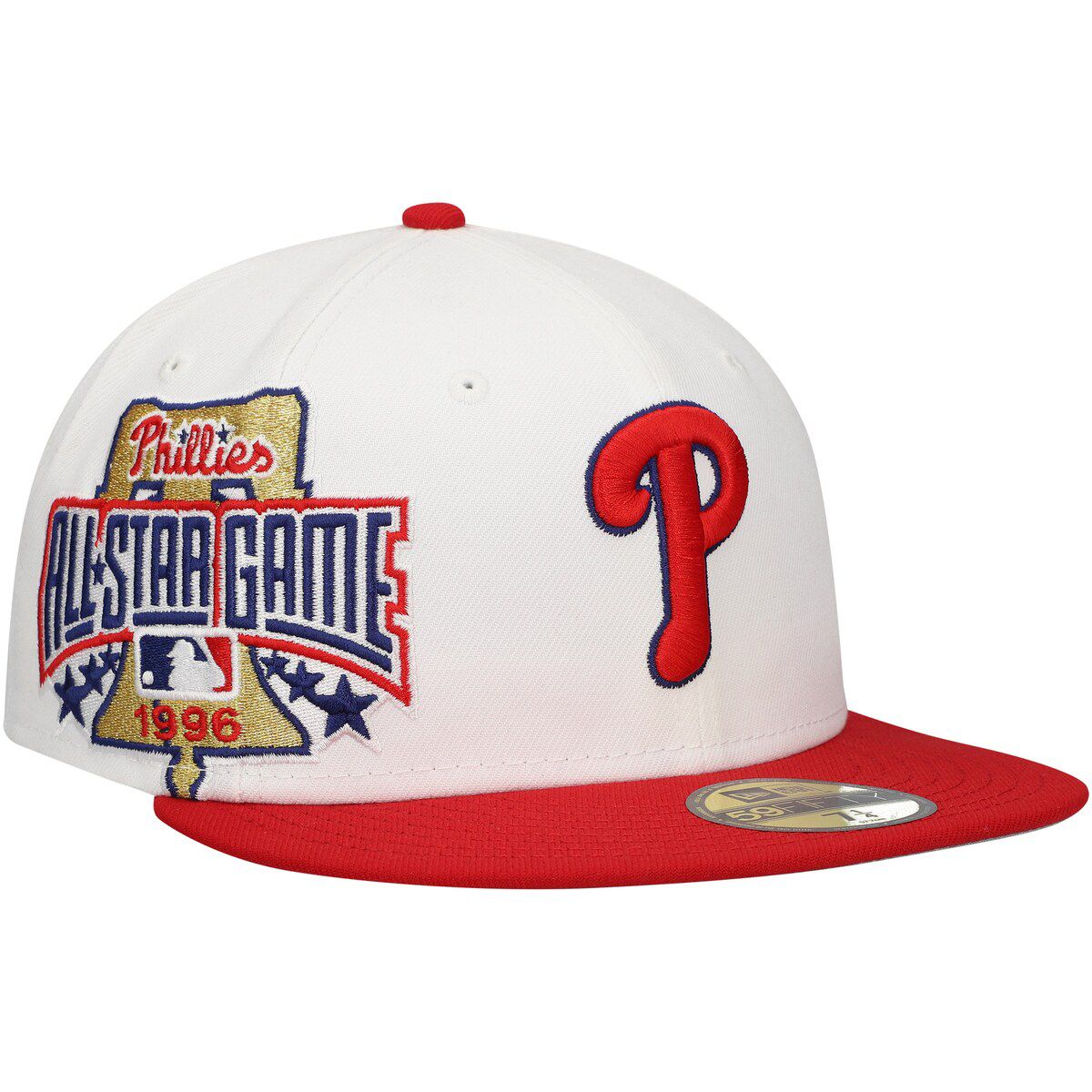 MLB White/Red Philadelphia Phillies Major Sidepatch 59FIFTY Fitted Hat