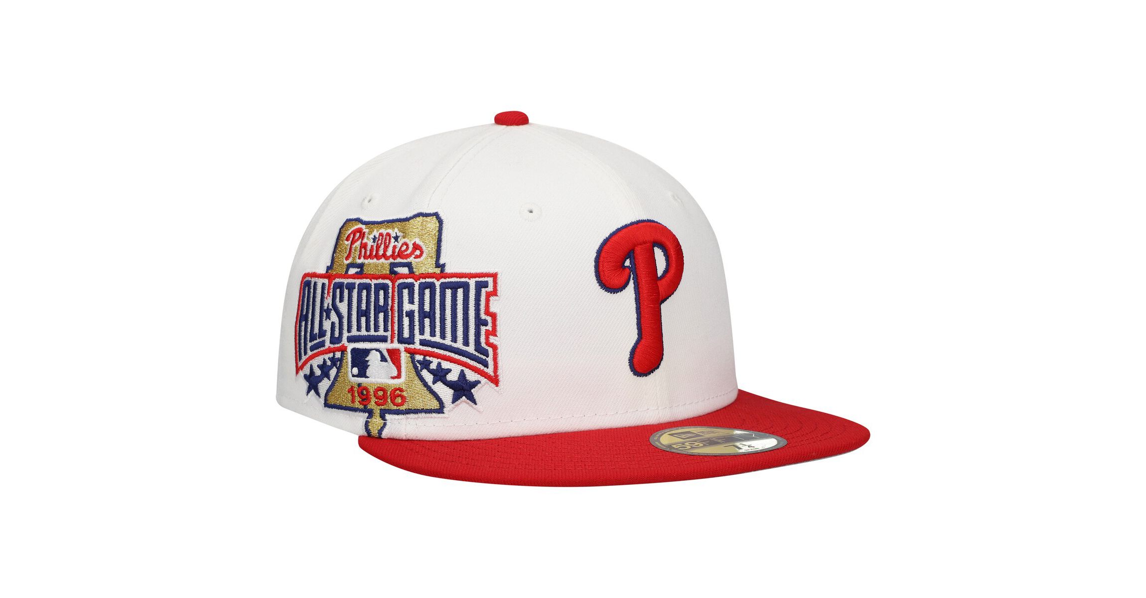 MLB White/Red Philadelphia Phillies Major Sidepatch 59FIFTY Fitted Hat