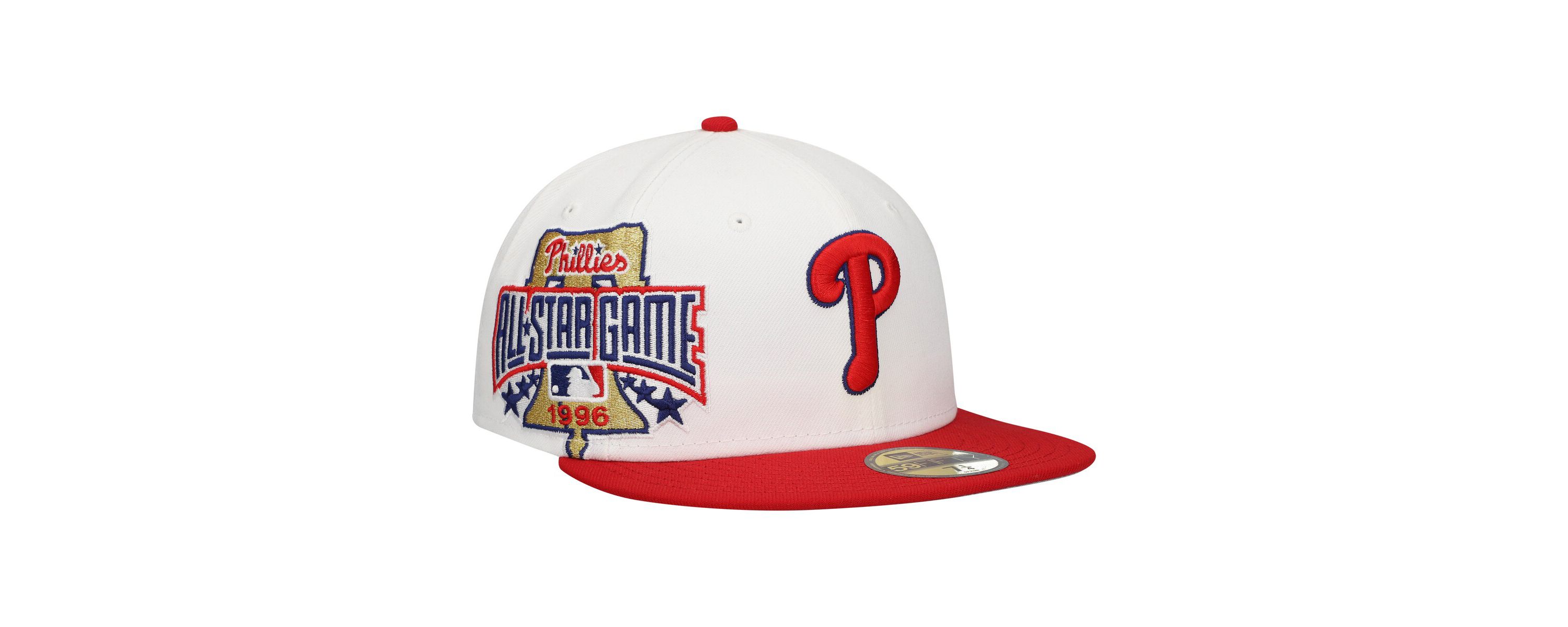 MLB White/Red Philadelphia Phillies Major Sidepatch 59FIFTY Fitted Hat