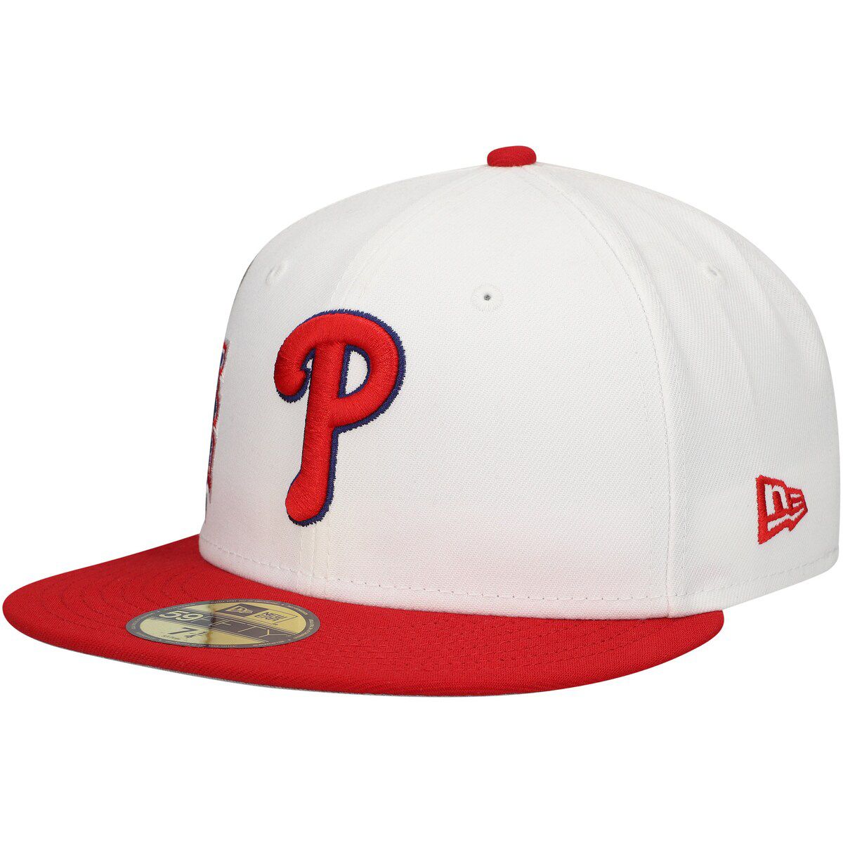 MLB White/Red Philadelphia Phillies Major Sidepatch 59FIFTY Fitted Hat