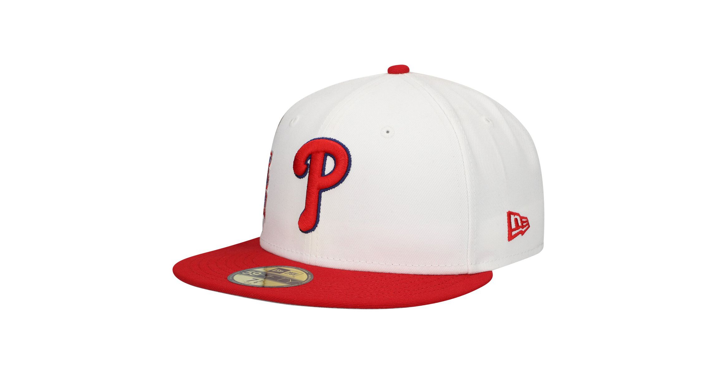 MLB White/Red Philadelphia Phillies Major Sidepatch 59FIFTY Fitted Hat