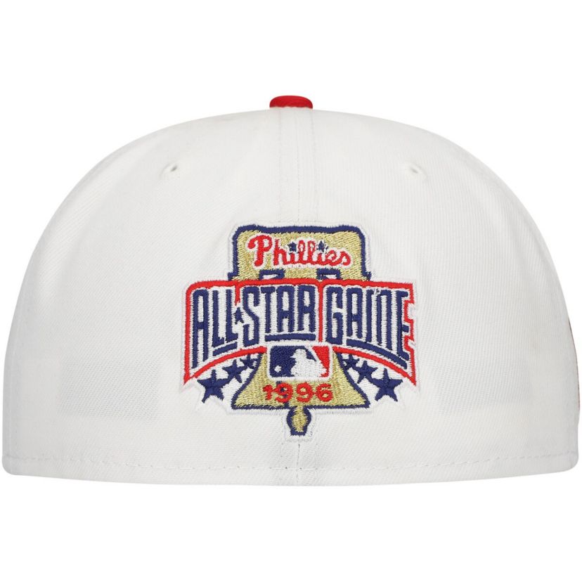 MLB White/Red Philadelphia Phillies Major Sidepatch 59FIFTY Fitted Hat