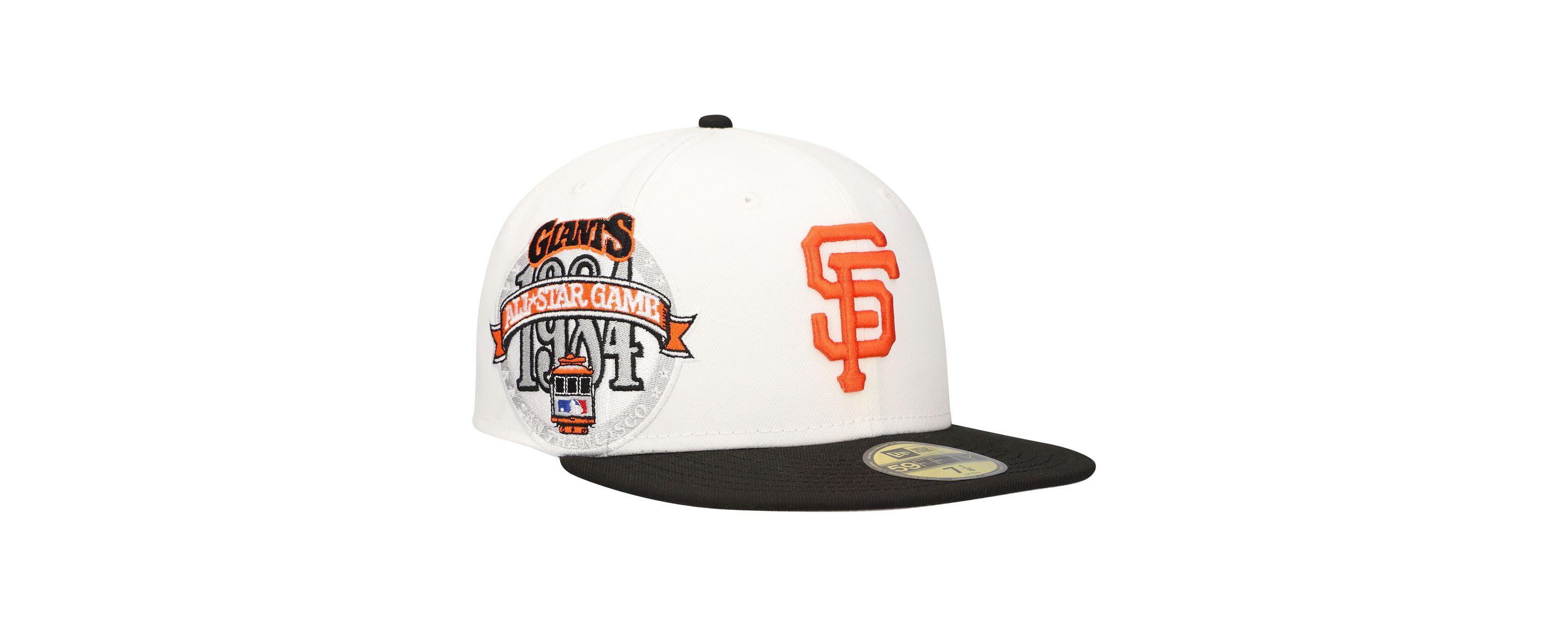 MLB White/Black San Francisco Giants Major Sidepatch 59FIFTY Fitted Hat