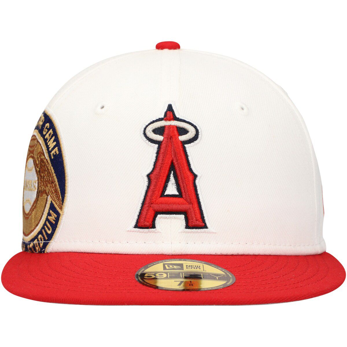 MLB White/Red Los Angeles Angels Major Sidepatch 59FIFTY Fitted Hat