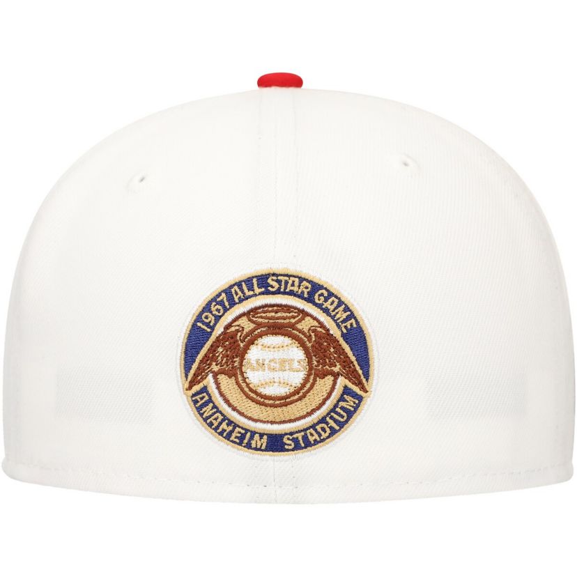 MLB White/Red Los Angeles Angels Major Sidepatch 59FIFTY Fitted Hat