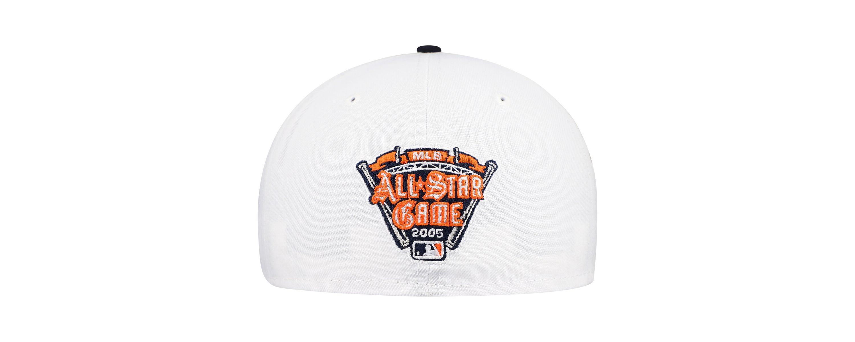 MLB White/Navy Detroit Tigers Major Sidepatch 59FIFTY Fitted Hat