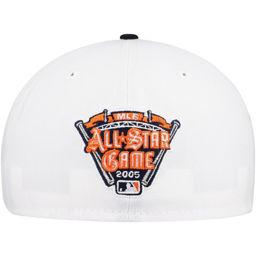MLB White/Navy Detroit Tigers Major Sidepatch 59FIFTY Fitted Hat