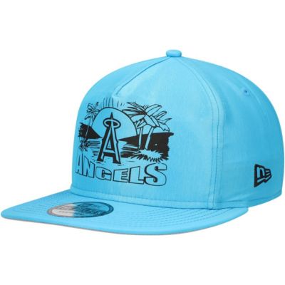 New Era Men's MLB Los Angeles Angels Neon Golfer Snapback Hat, Blue