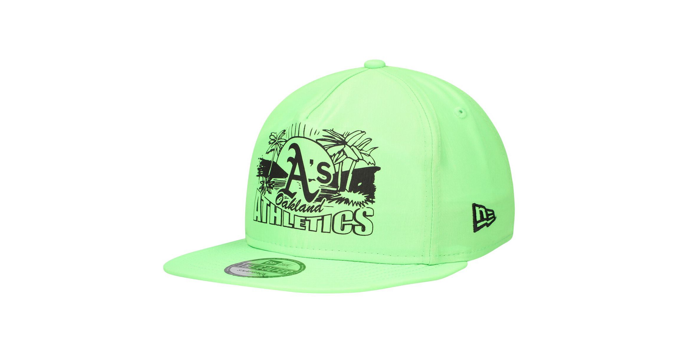 Cooperstown Teams Oakland Athletics Neon Golfer Snapback Hat