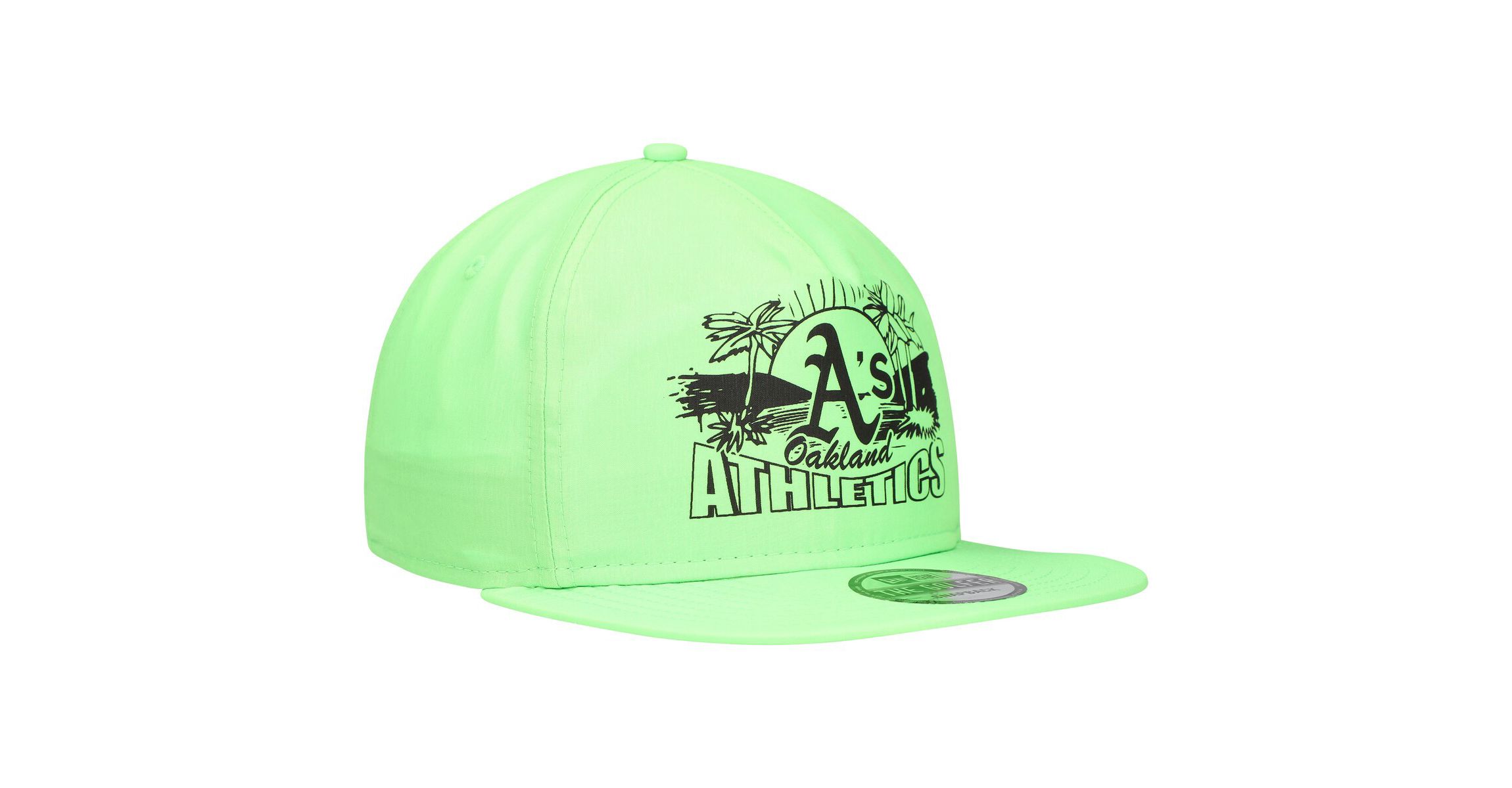 Cooperstown Teams Oakland Athletics Neon Golfer Snapback Hat
