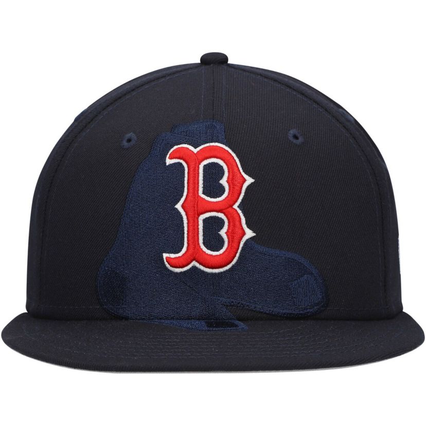 Boston Red Sox MLB Boston Sox Shadow Logo 59FIFTY Fitted Hat