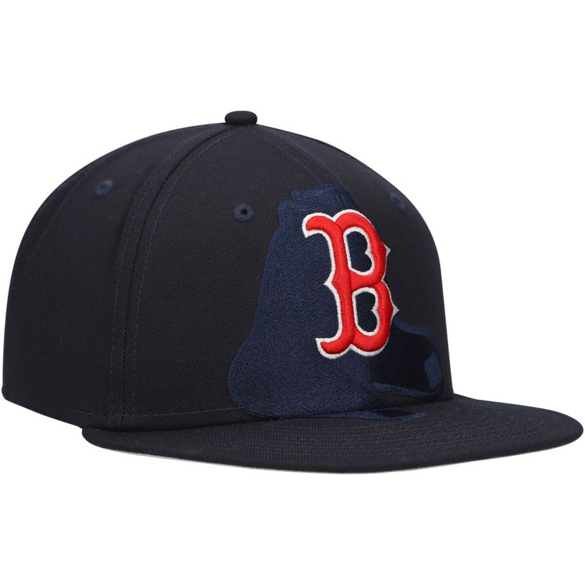 Boston Red Sox MLB Boston Sox Shadow Logo 59FIFTY Fitted Hat