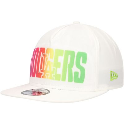 New Era Men's MLB Los Angeles Dodgers Spring Spectrum Golfer Snapback Hat, White