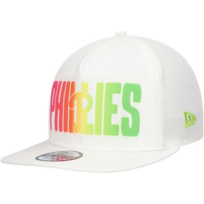 New Era Men's MLB Philadelphia Phillies Spring Spectrum Golfer Snapback Hat, White