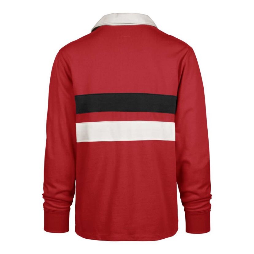 NCAA Nebraska Huskers Clubhouse Knox Thames Long Sleeve Rugby Polo
