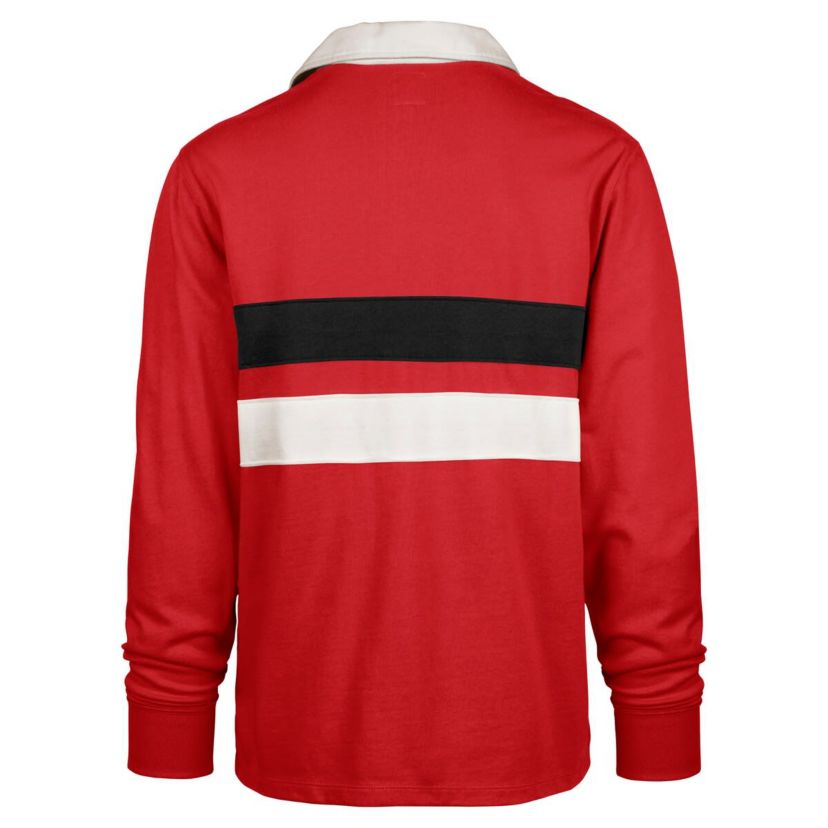 NCAA Maryland Terrapins Clubhouse Knox Thames Long Sleeve Rugby Polo