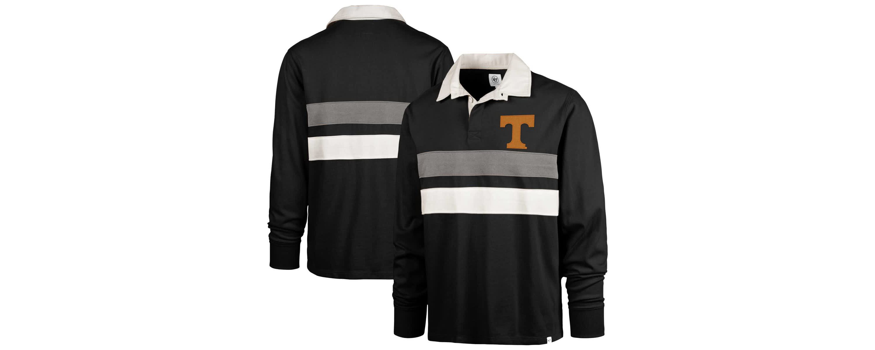 NCAA Tennessee Volunteers Clubhouse Knox Thames Rugby Long Sleeve Polo