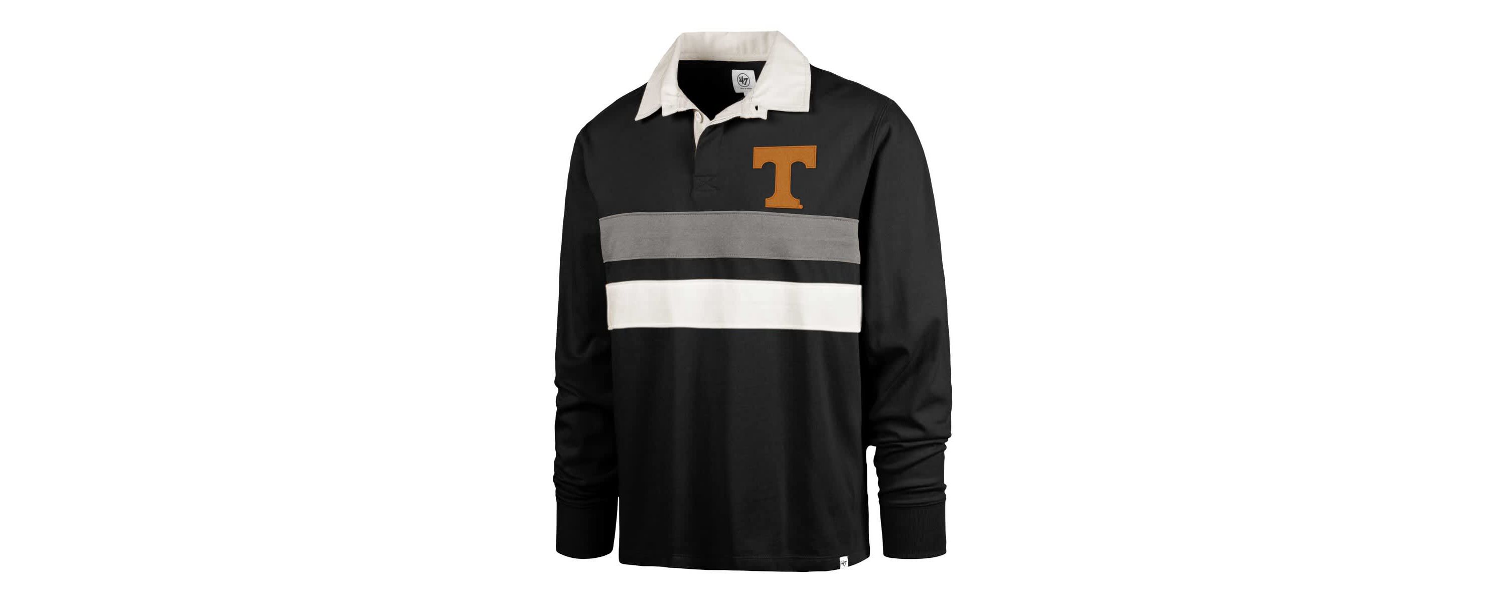 NCAA Tennessee Volunteers Clubhouse Knox Thames Rugby Long Sleeve Polo