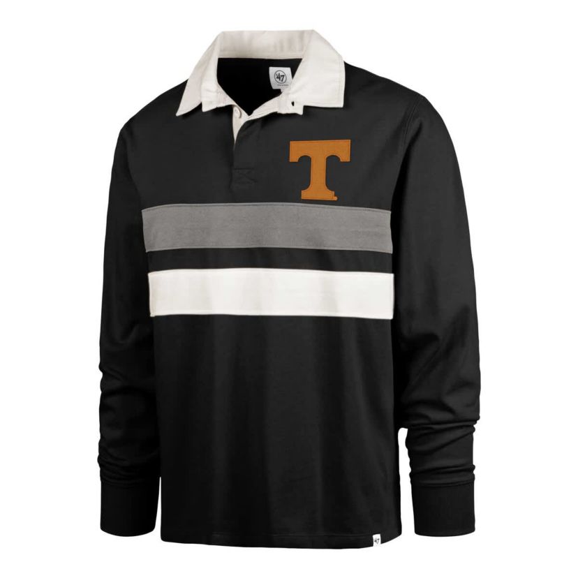 NCAA Tennessee Volunteers Clubhouse Knox Thames Rugby Long Sleeve Polo