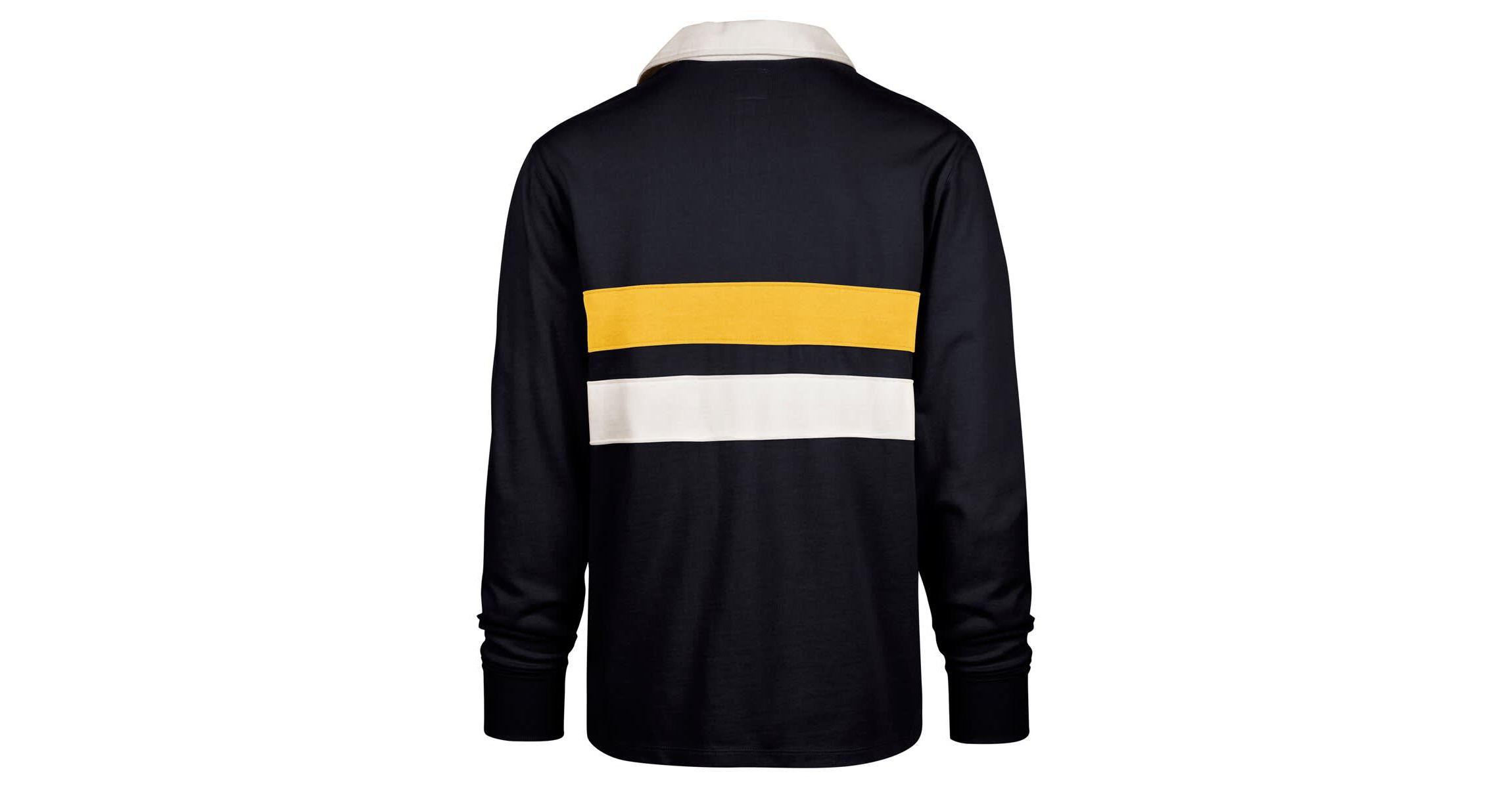 NCAA West Virginia Mountaineers Clubhouse Knox Thames Long Sleeve Rugby Polo