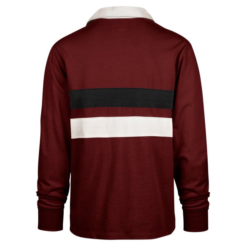 NCAA Arkansas Razorbacks Clubhouse Knox Thames Long Sleeve Rugby Polo