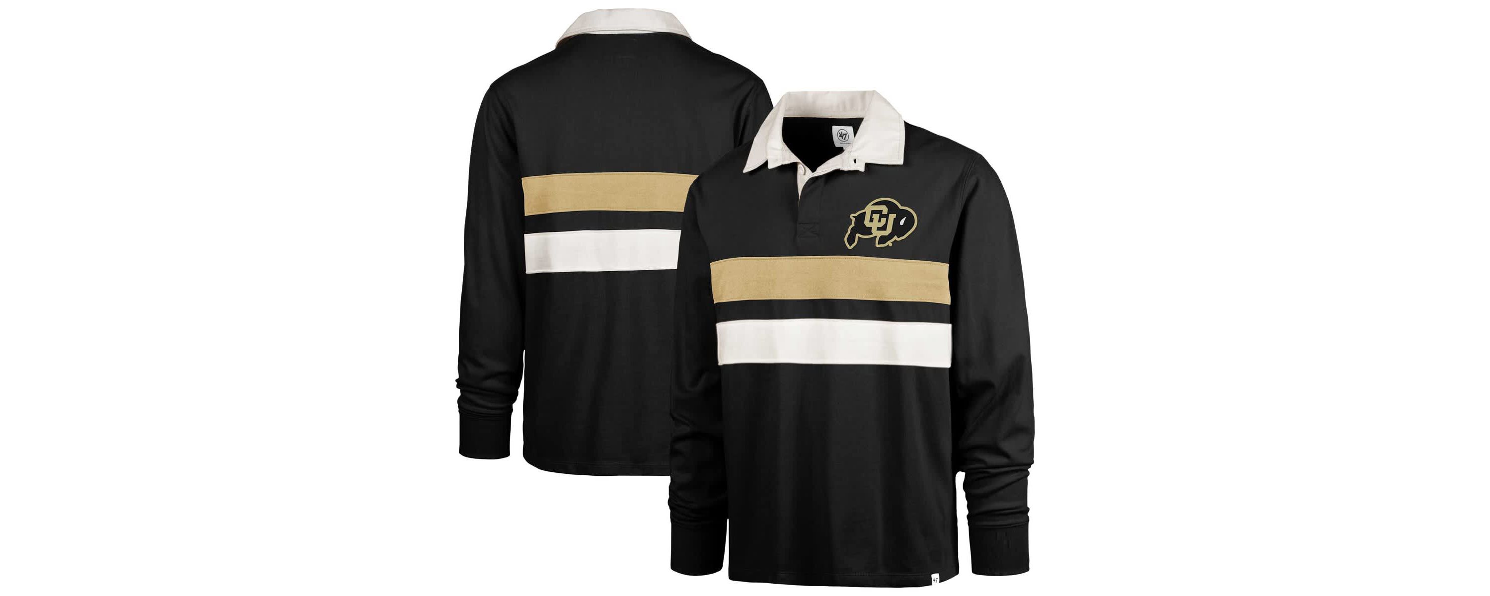 NCAA Colorado Buffaloes Clubhouse Knox Thames Long Sleeve Rugby Polo