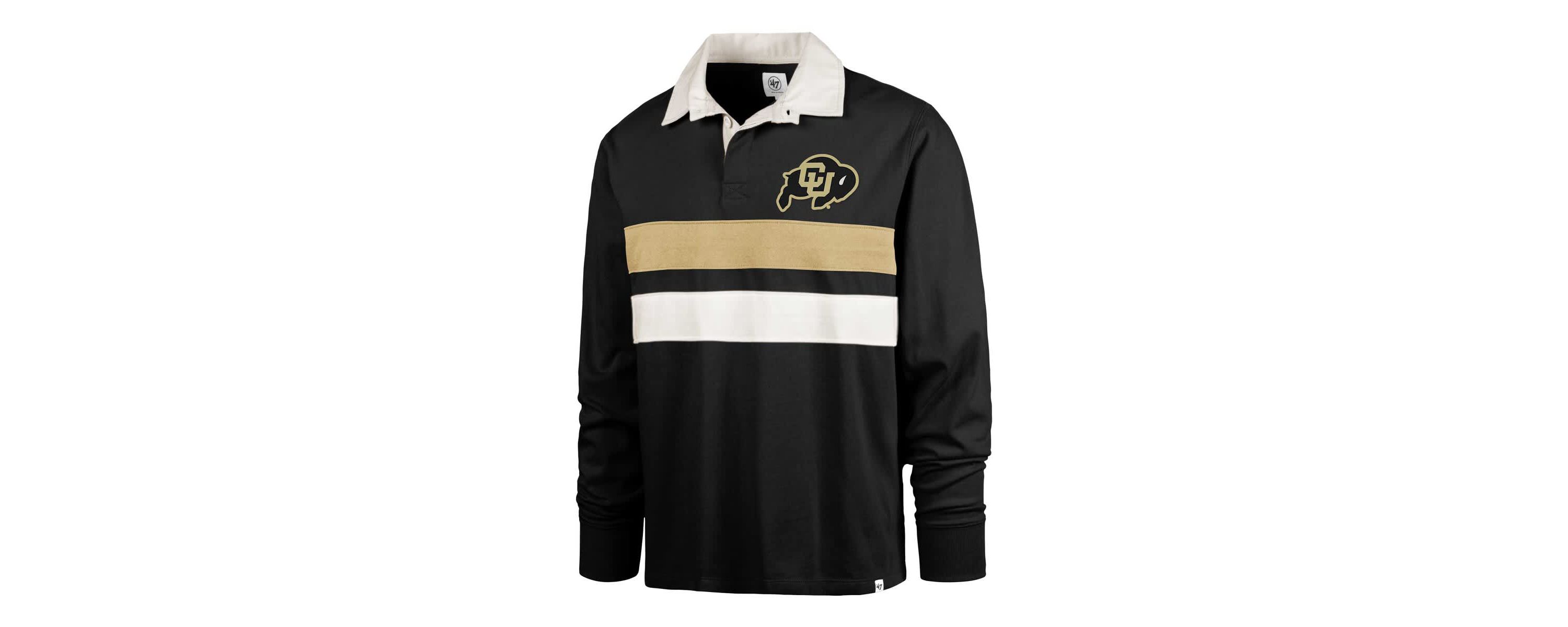 NCAA Colorado Buffaloes Clubhouse Knox Thames Long Sleeve Rugby Polo