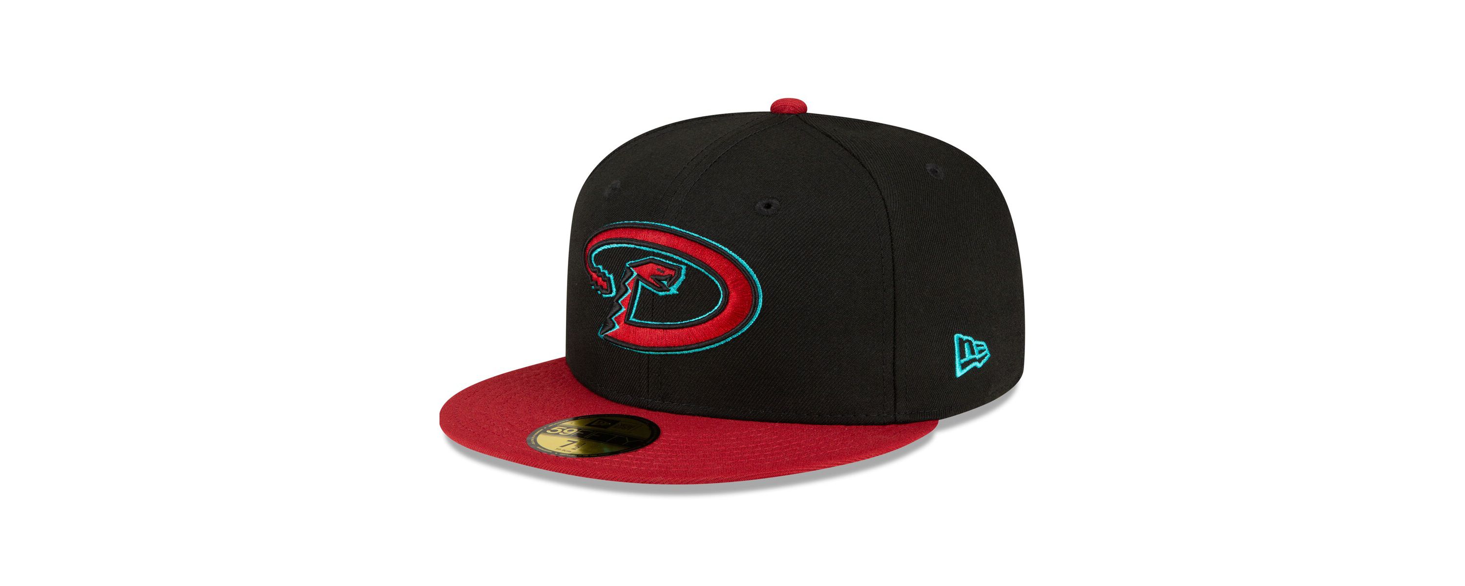 MLB Black/Red Arizona Diamondbacks Road Authentic Collection On-Field 59FIFTY Fitted Hat